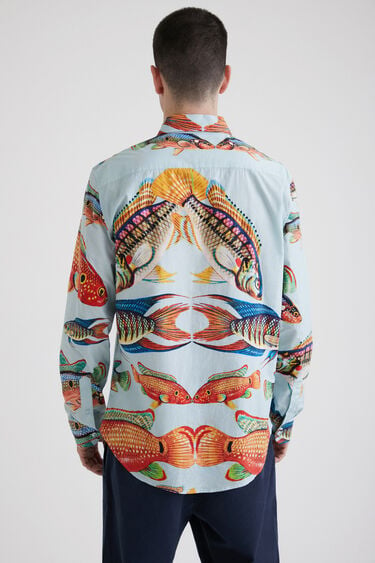 Long-sleeve fish shirt | Desigual