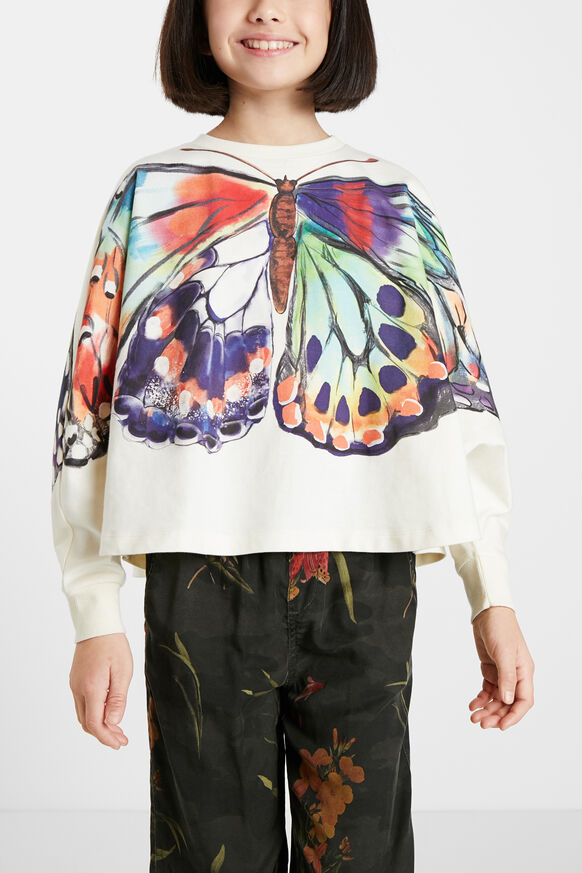 Oversize sweatshirt butterfly | Desigual