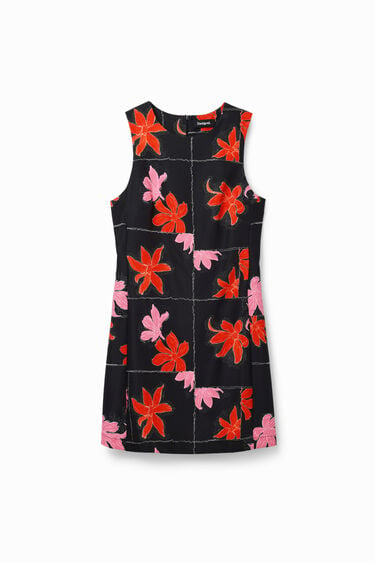 Floral mini pinafore dress | Desigual
