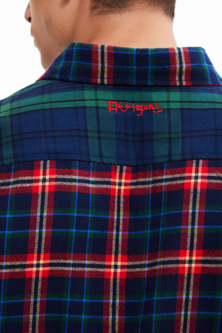 Oversize plaid shirt | Desigual