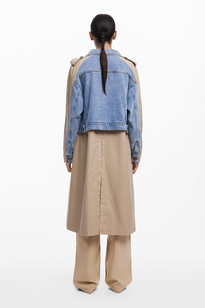 Hybrid denim trench coat | Desigual