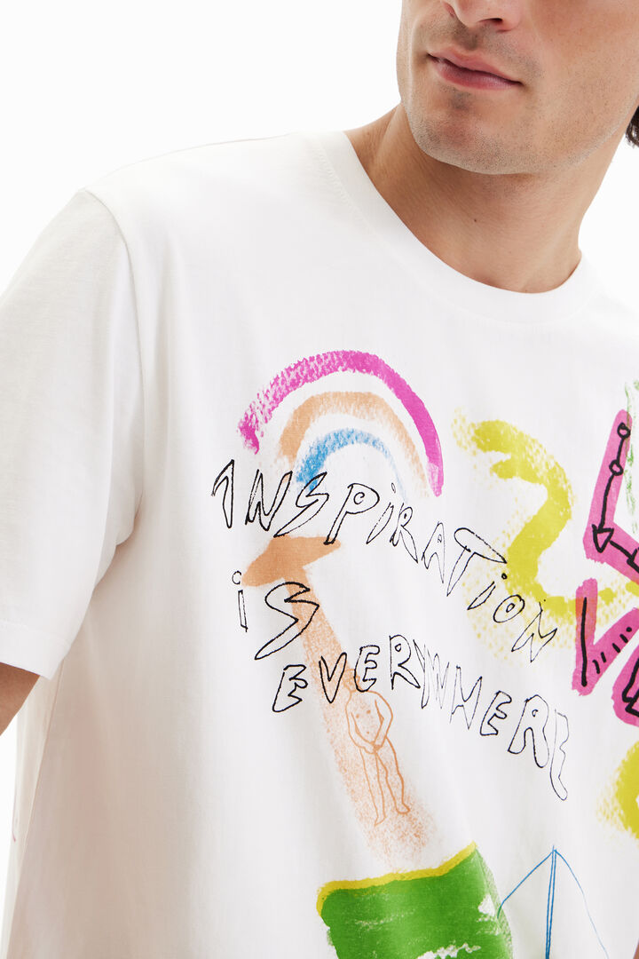 Arty illustration T-shirt | Desigual