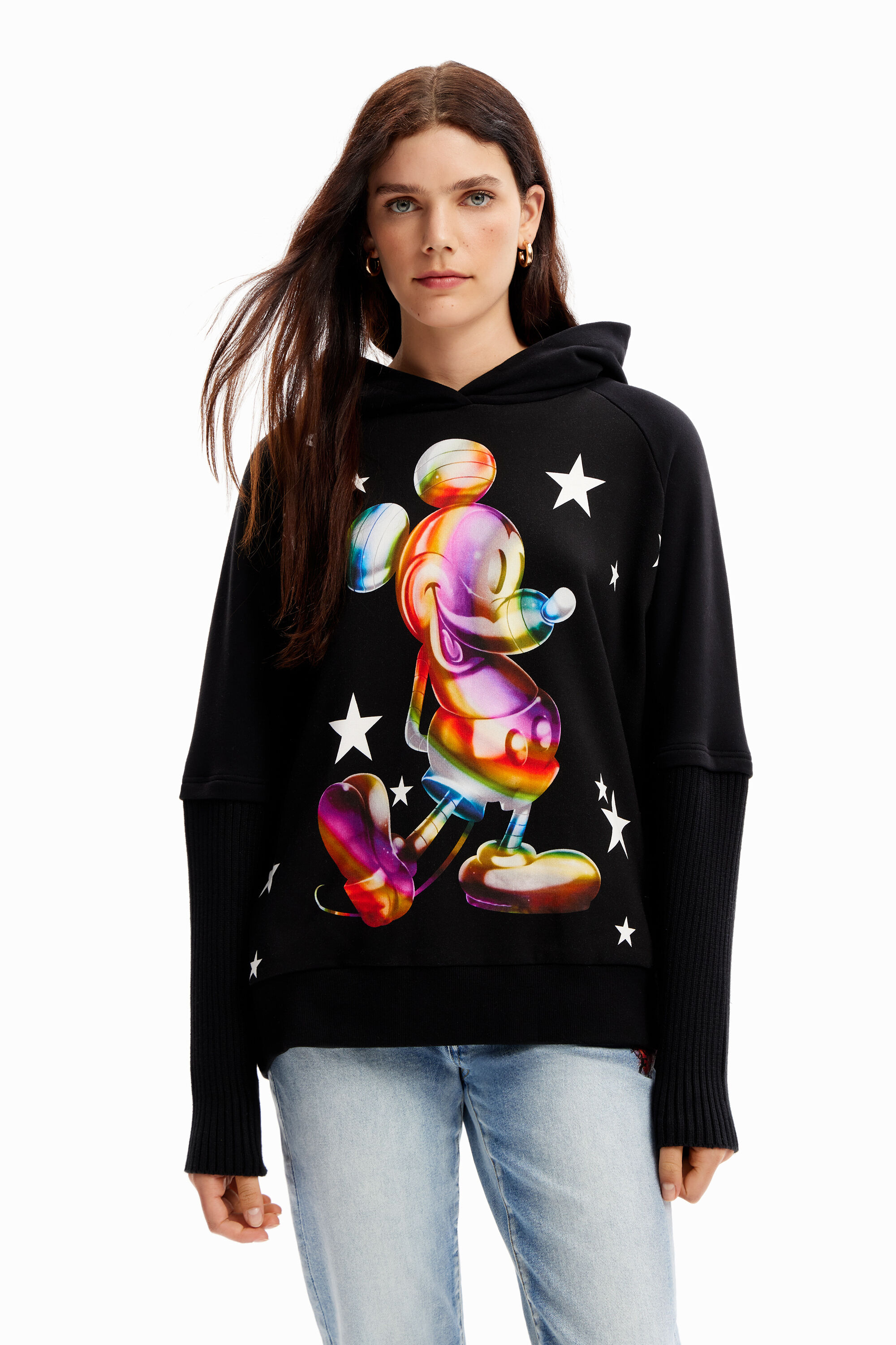 Women s Oversize Mickey Mouse hoodie I Desigual