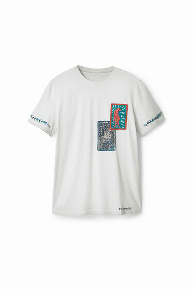 Print and patch T-shirt | Desigual