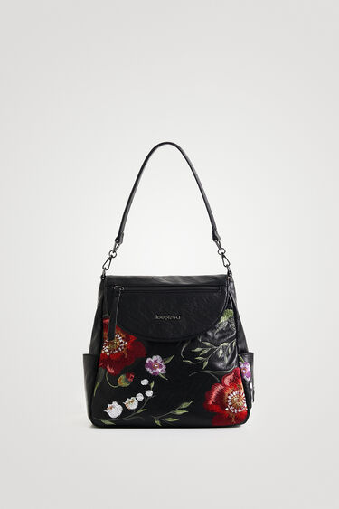 Embroidered backpack handbag | Desigual