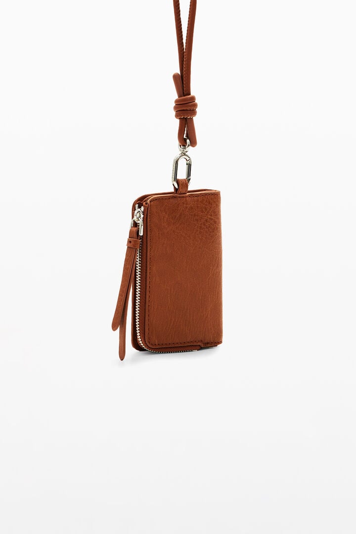 紐&ロゴ ミニ財布 | Desigual