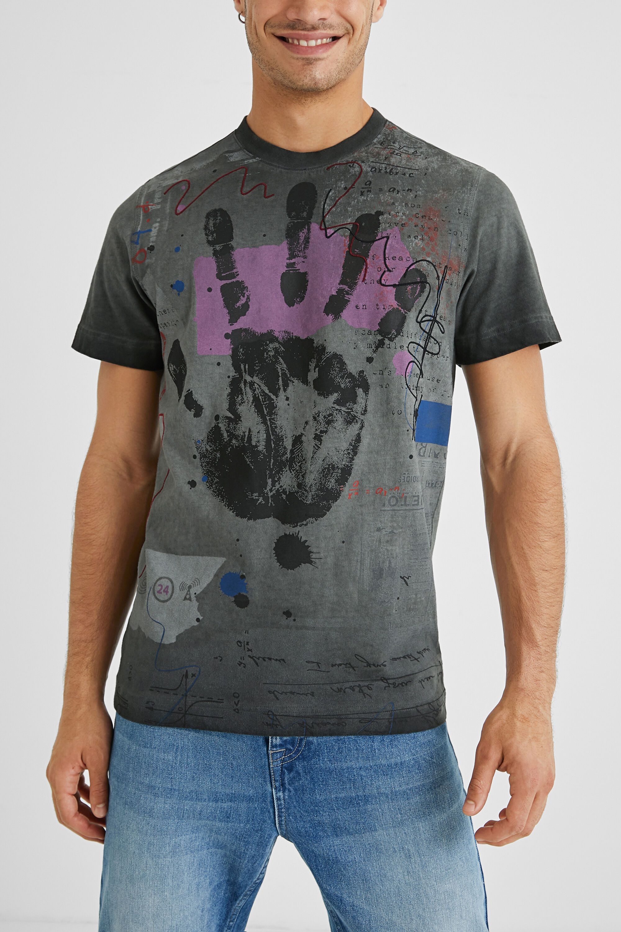 Cotton T shirt printed