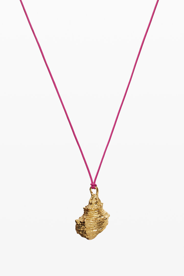 Gold shell pendant cord Zalio | Desigual