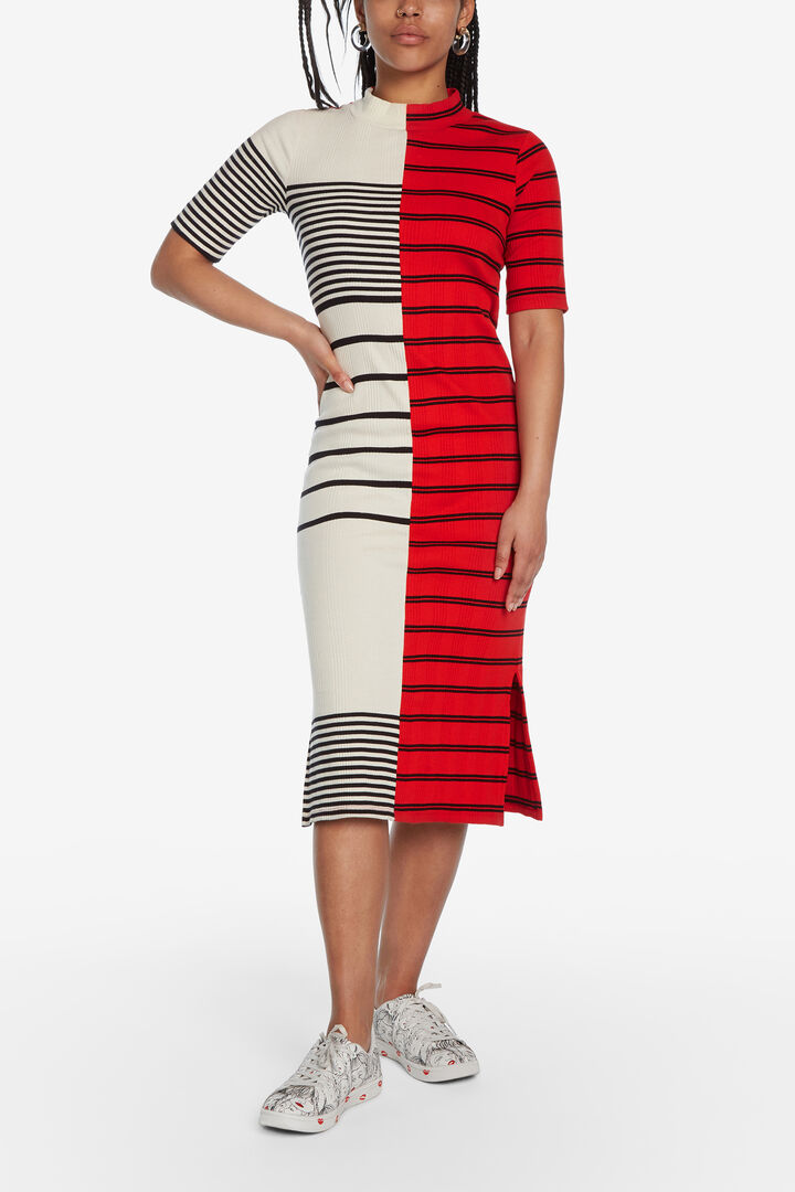 Striped T-shirt midi-dress | Desigual