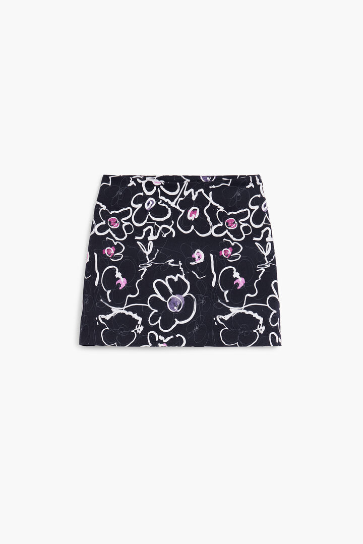 Floral miniskirt