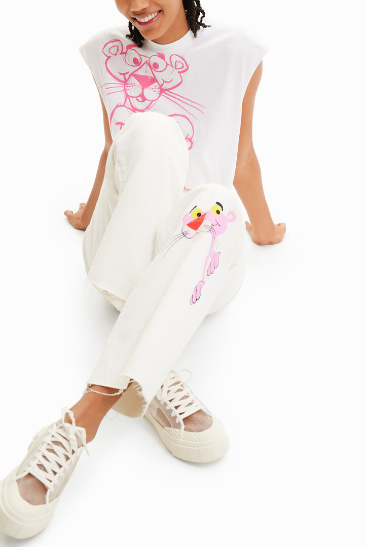 Wide-leg Pink Panther jeans | Desigual