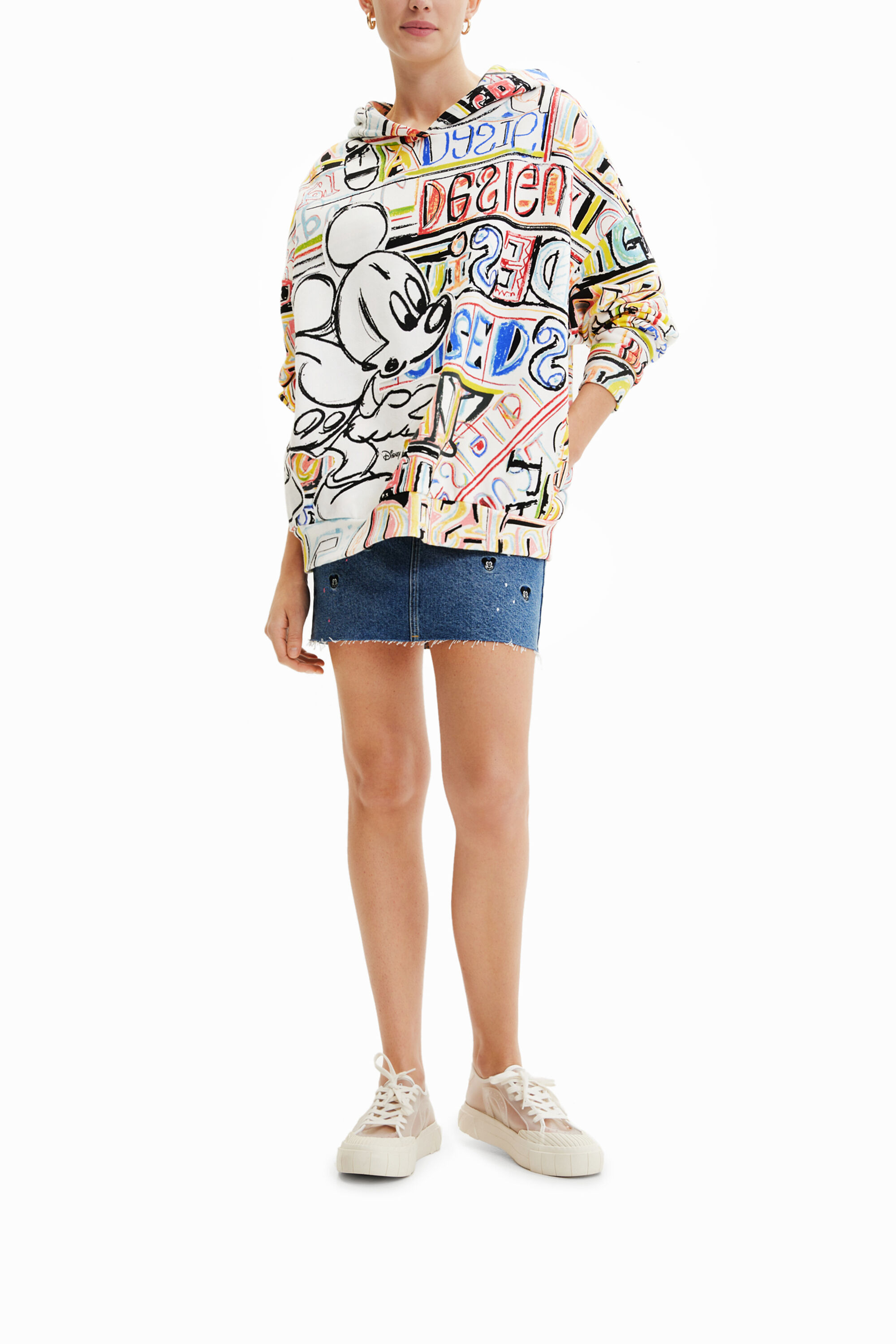 Bershka mickey mouse hoodie on sale