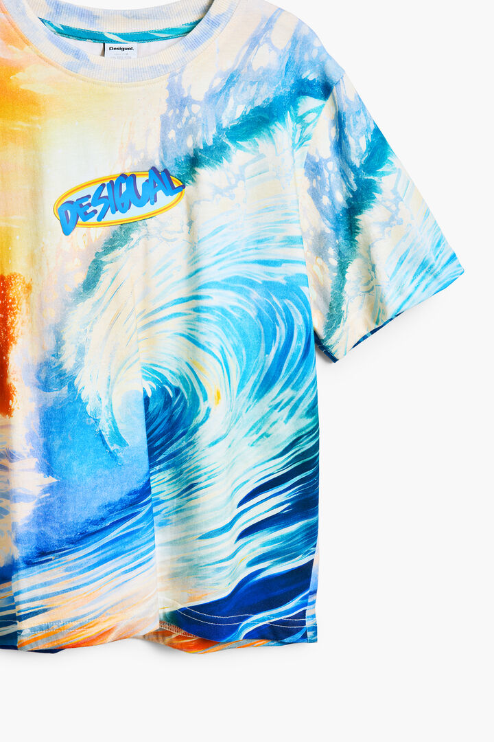 Wave print T-shirt | Desigual
