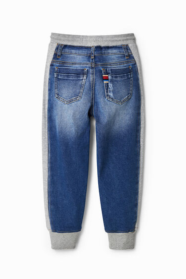 Hybrid denim jogger trousers | Desigual
