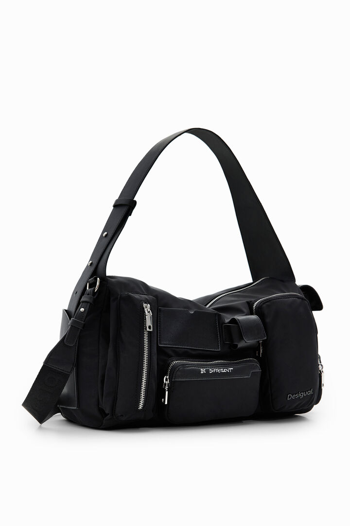 Large nylon pockets bag | Desigual