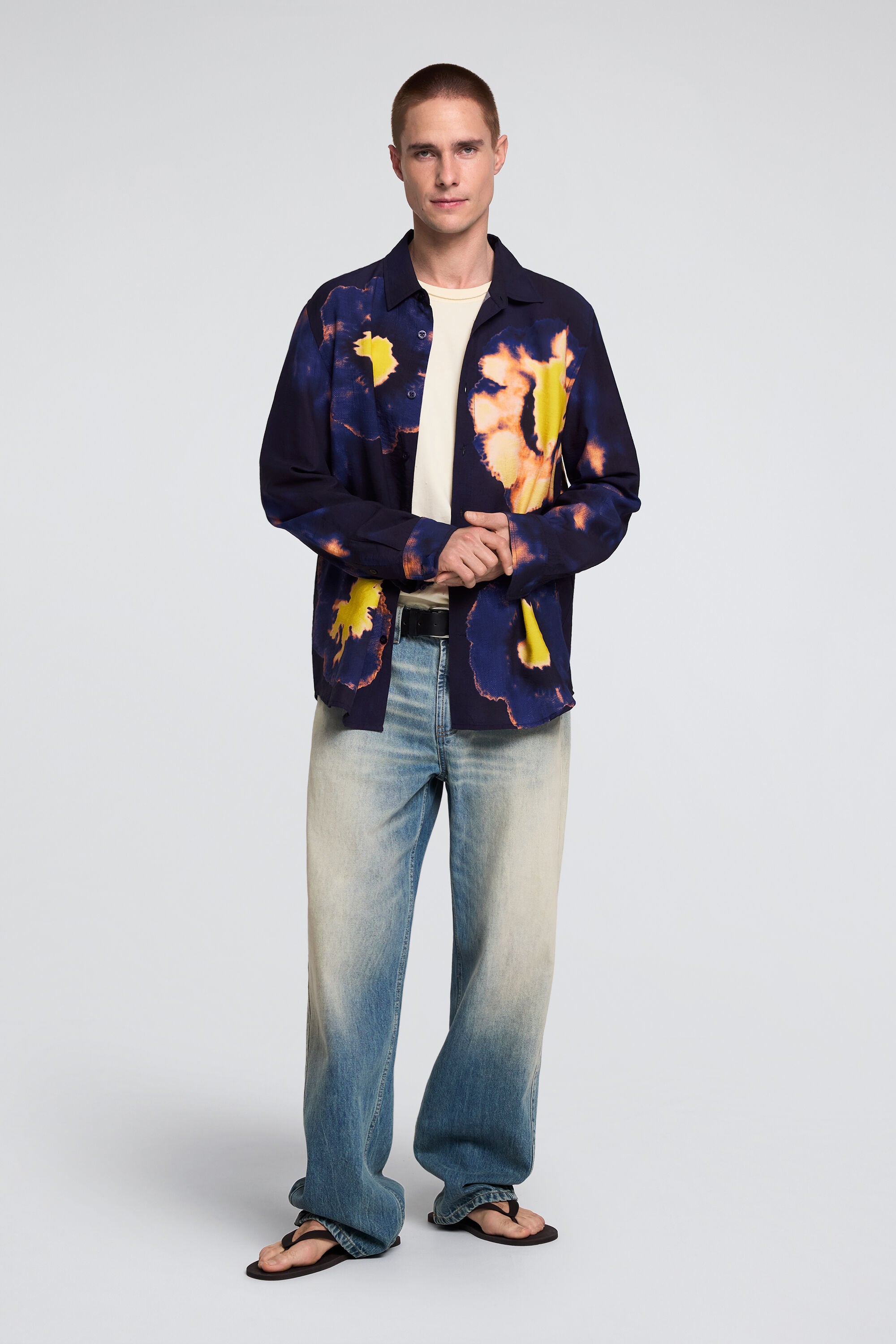 D.i.j .花柄 長袖シャツ 花柄の長袖シャツ メンズ I Desigual.com