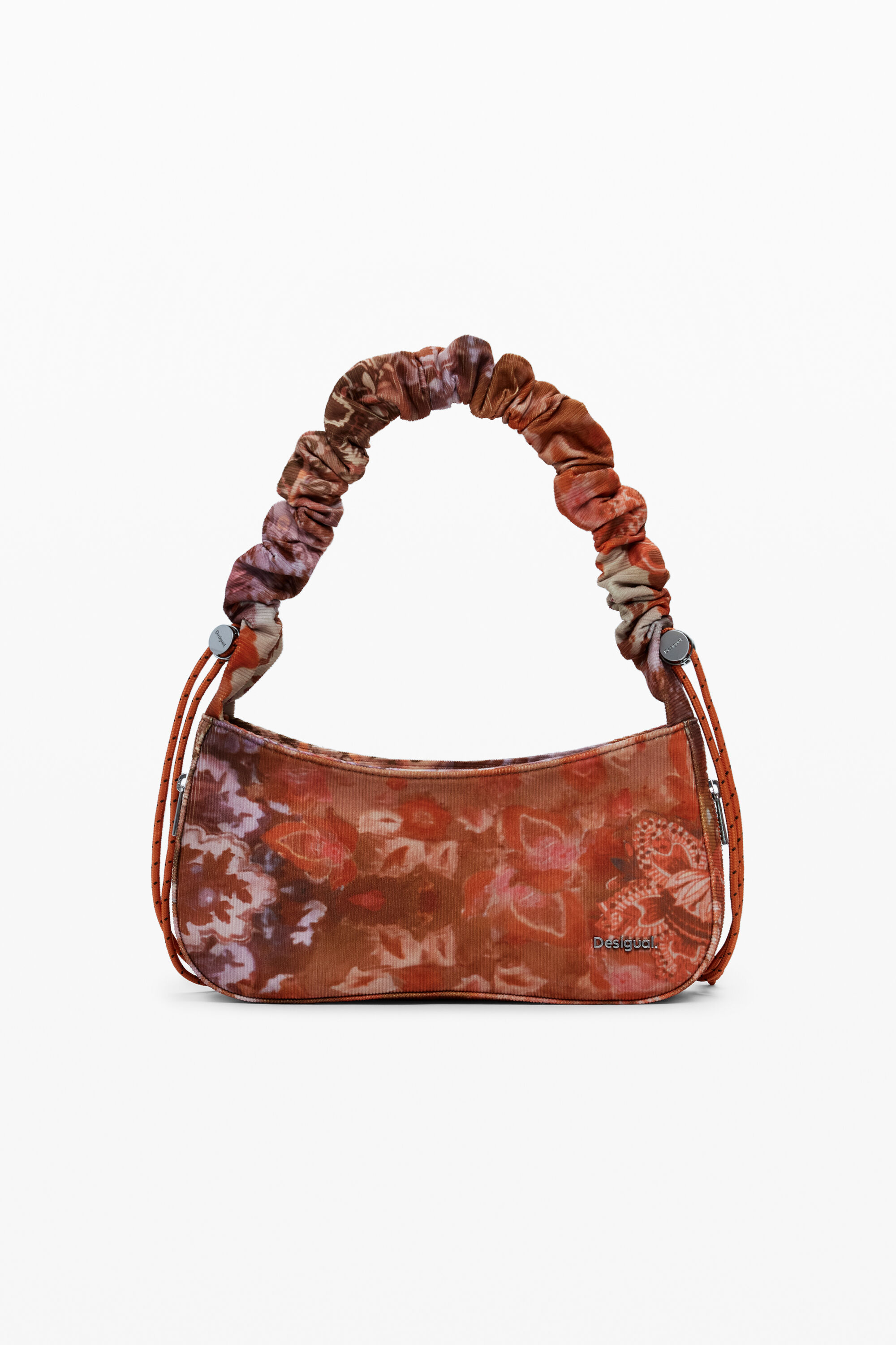 Desigual Middelgrote schoudertas met bloemmotief - ORANGE