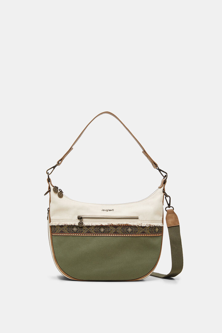 Bolso media luna loneta | Desigual