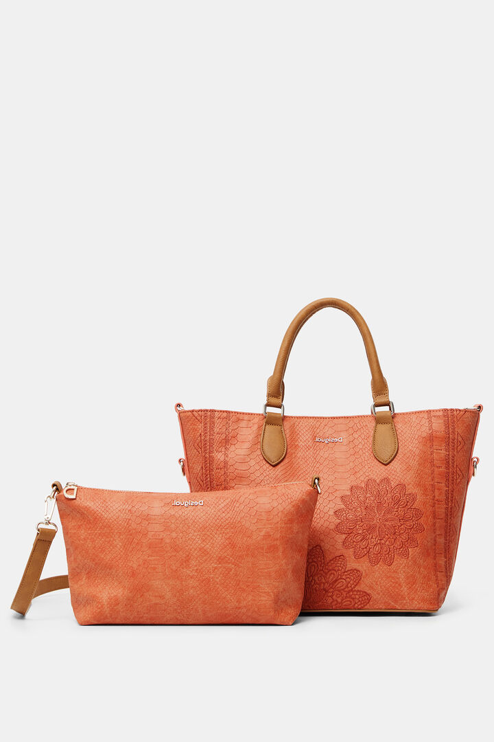 Bolso efecto piel reptil | Desigual