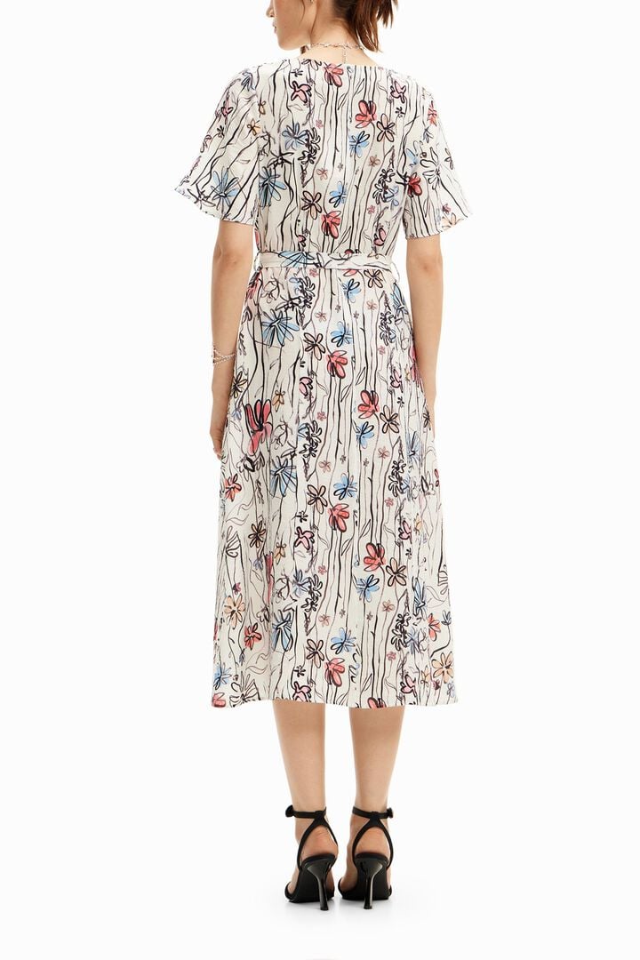 Vestido midi flores | Desigual