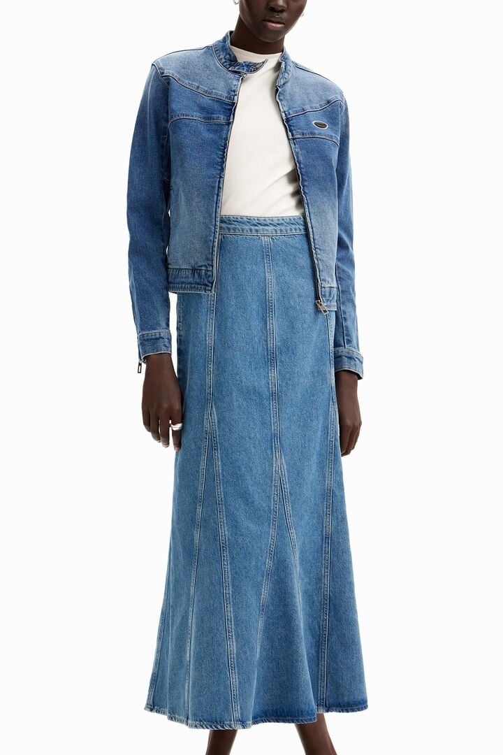 Long denim skirt | Desigual