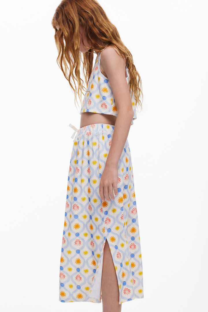 Falda midi flores | Desigual