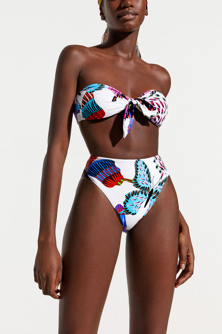 Geknoopte bikinitop met vlinders | Desigual
