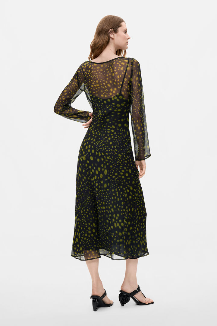 Long-Sleeve Midi Dress