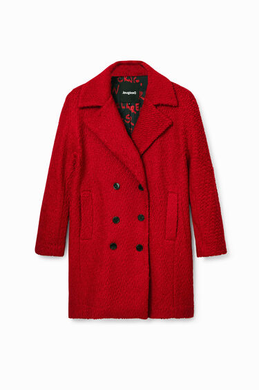 Manteau droit laine | Desigual