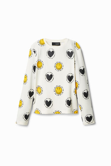 Majica Smiley® s srčki | Desigual