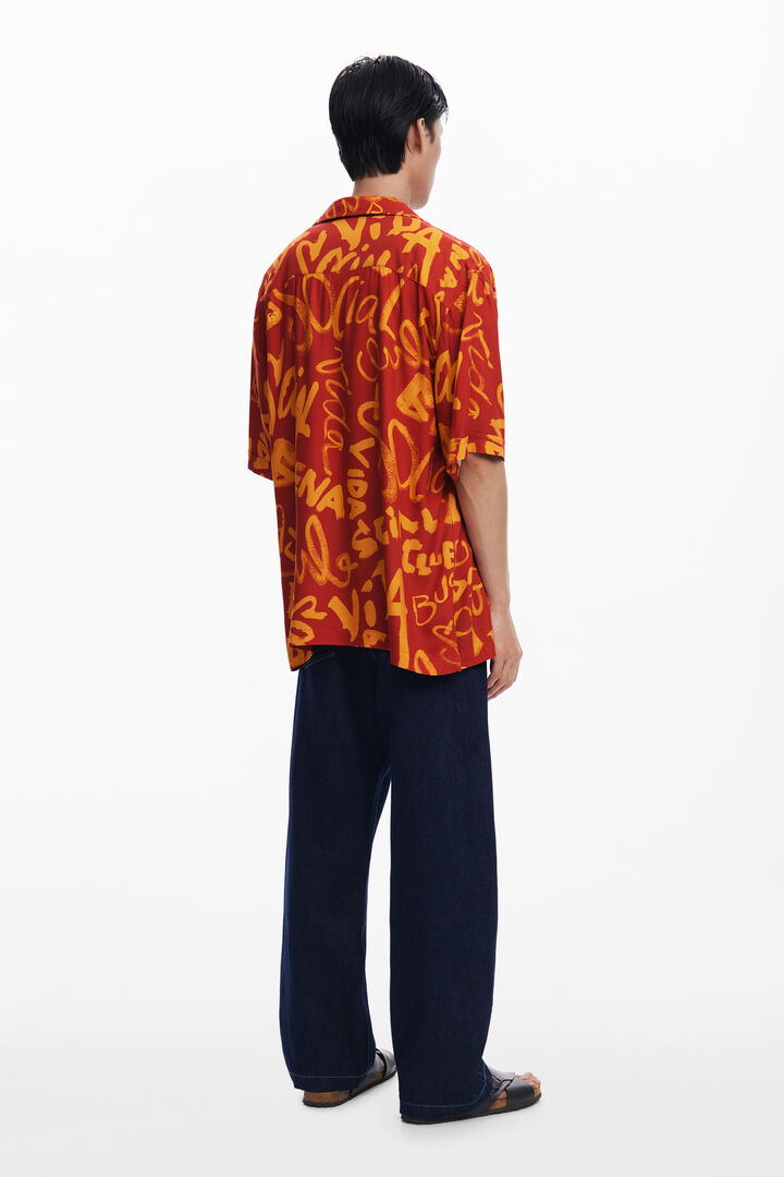Short-sleeve lettering shirt | Desigual
