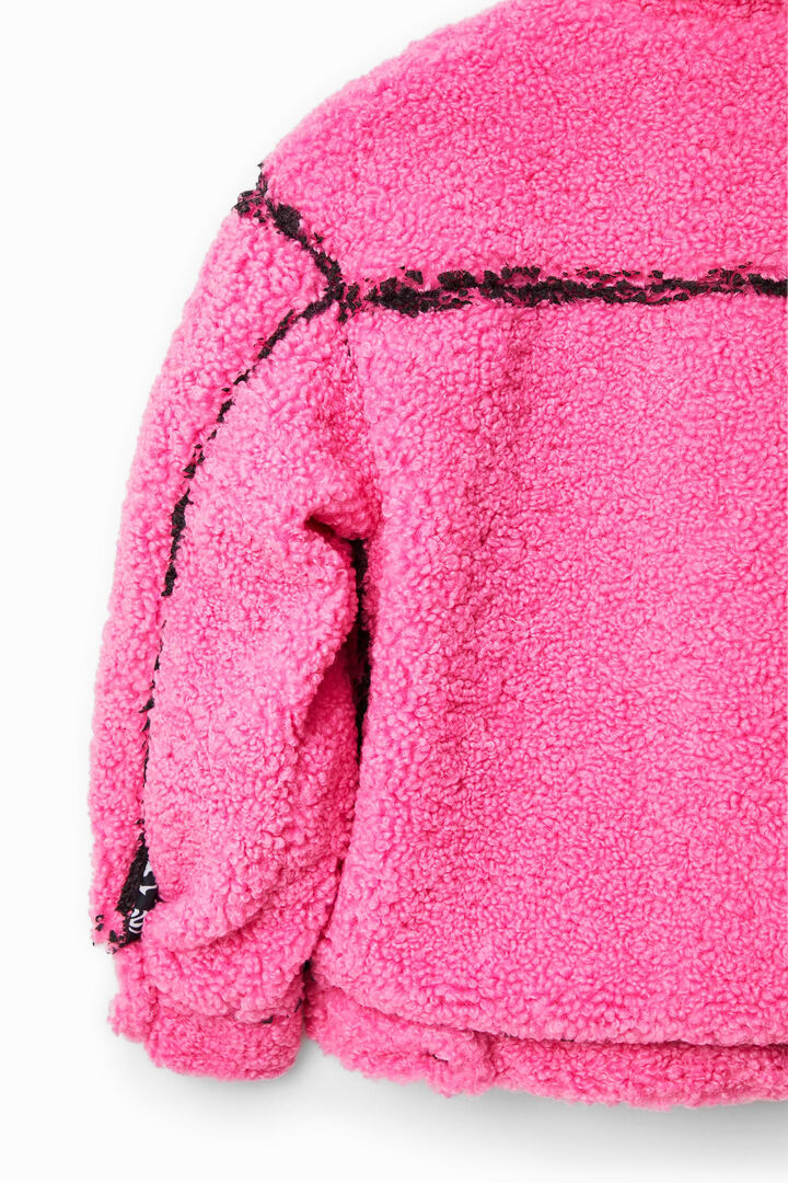 Jaqueta oversize llana de borrec | Desigual