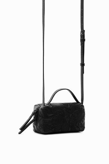 Mini crossbody bag with embroidered flowers | Desigual