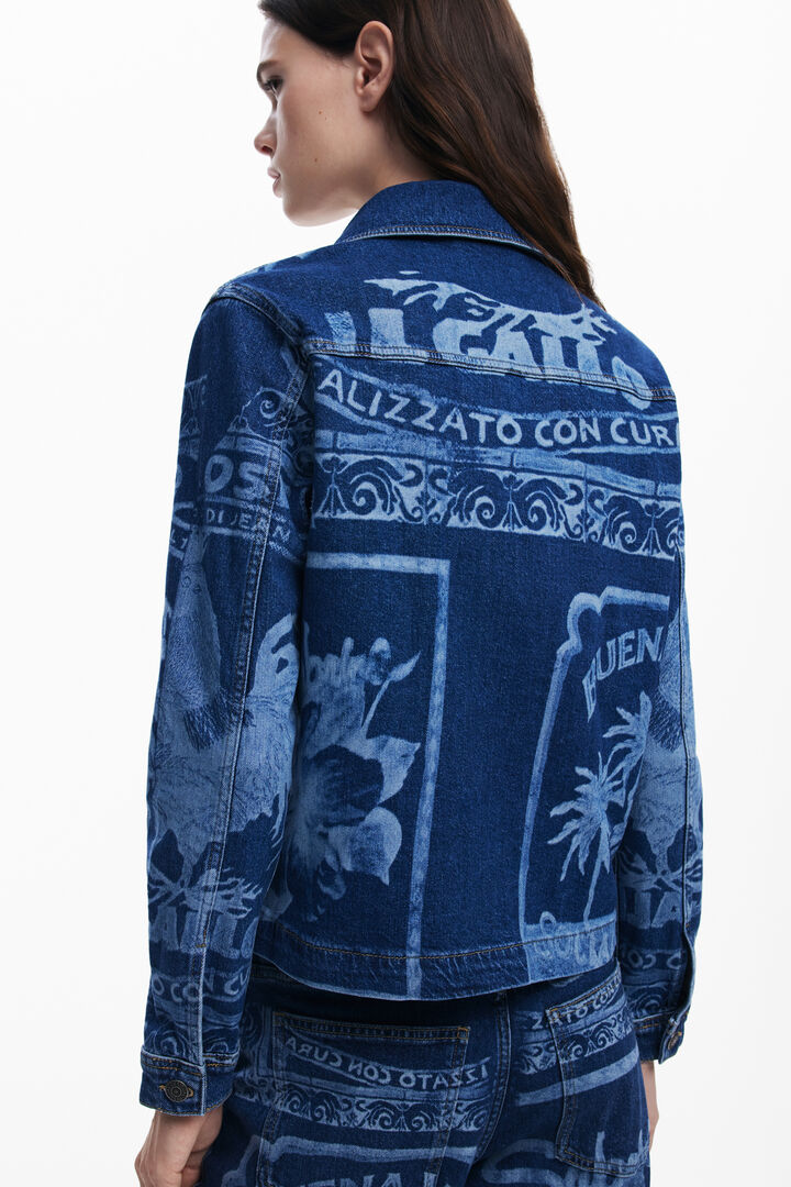 Veste en jean palmiers | Desigual