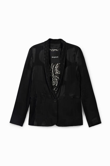 Blazer in glossy logomania |