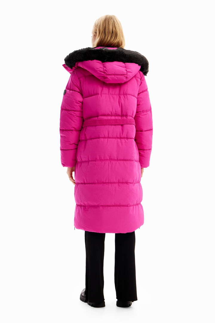 Padded belted coat | Desigual