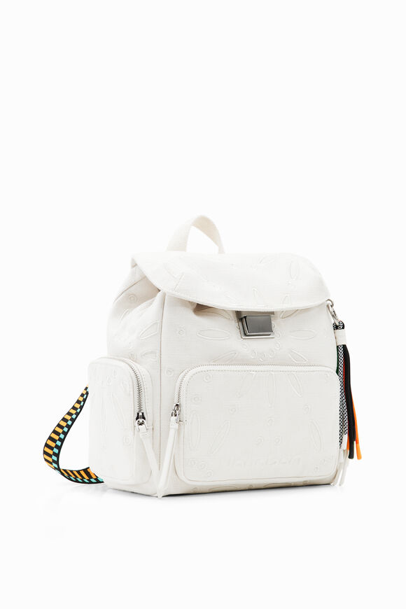 Midsize Swiss-embroidery backpack