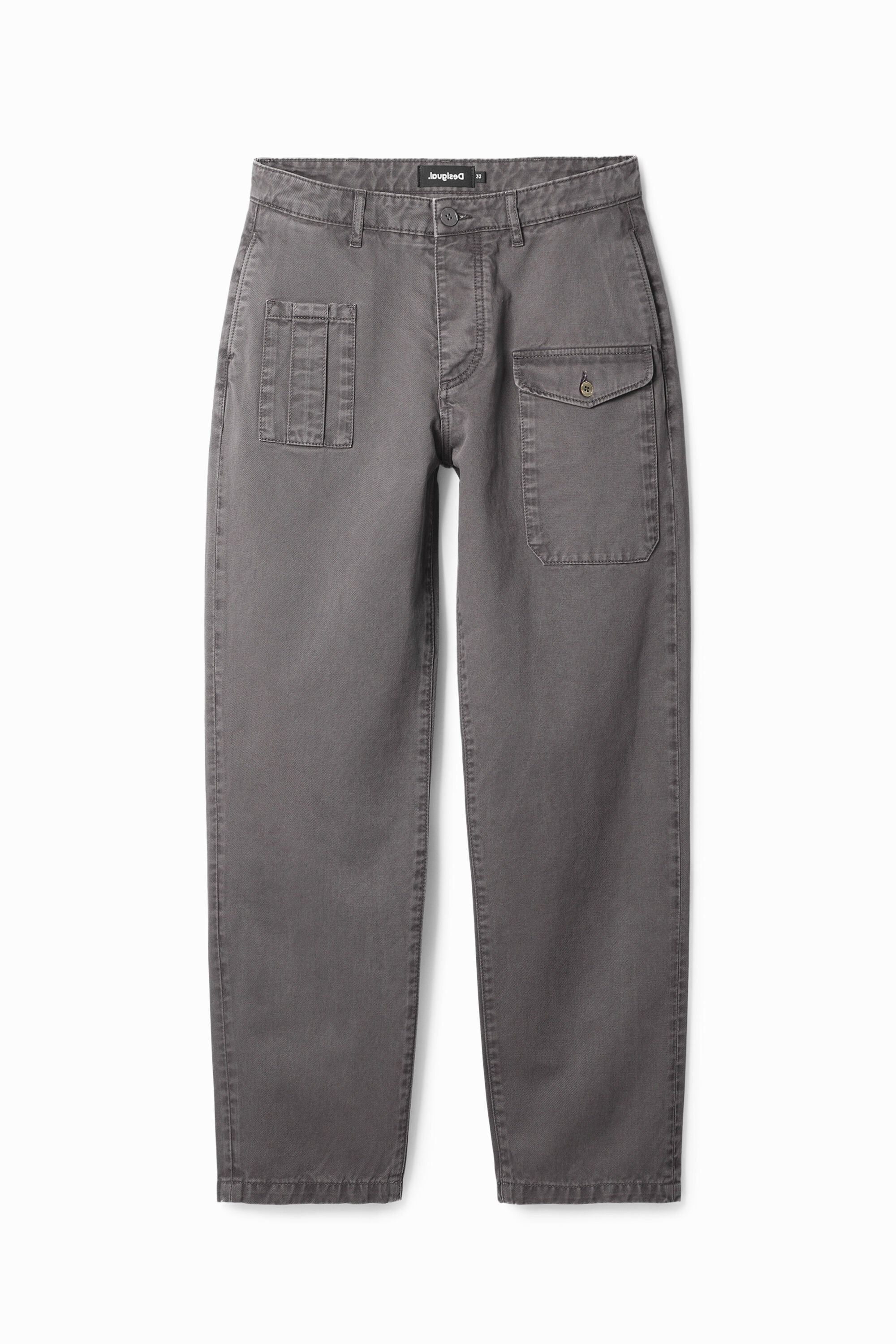Straight cargo trousers