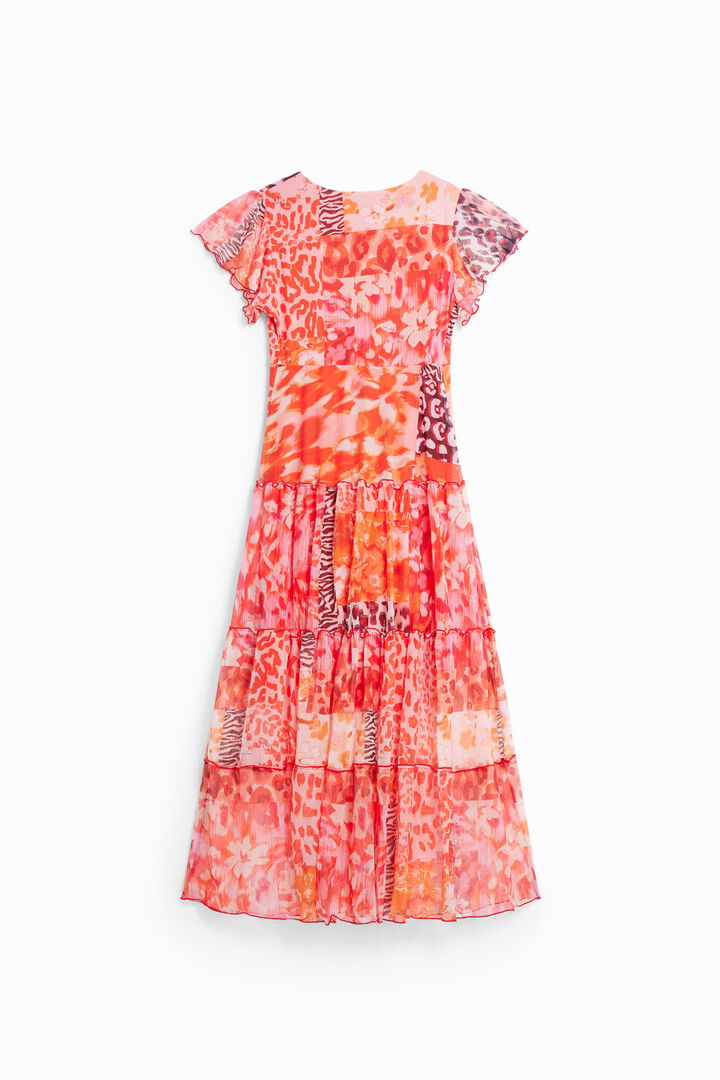 Short-sleeve printed dress | Desigual