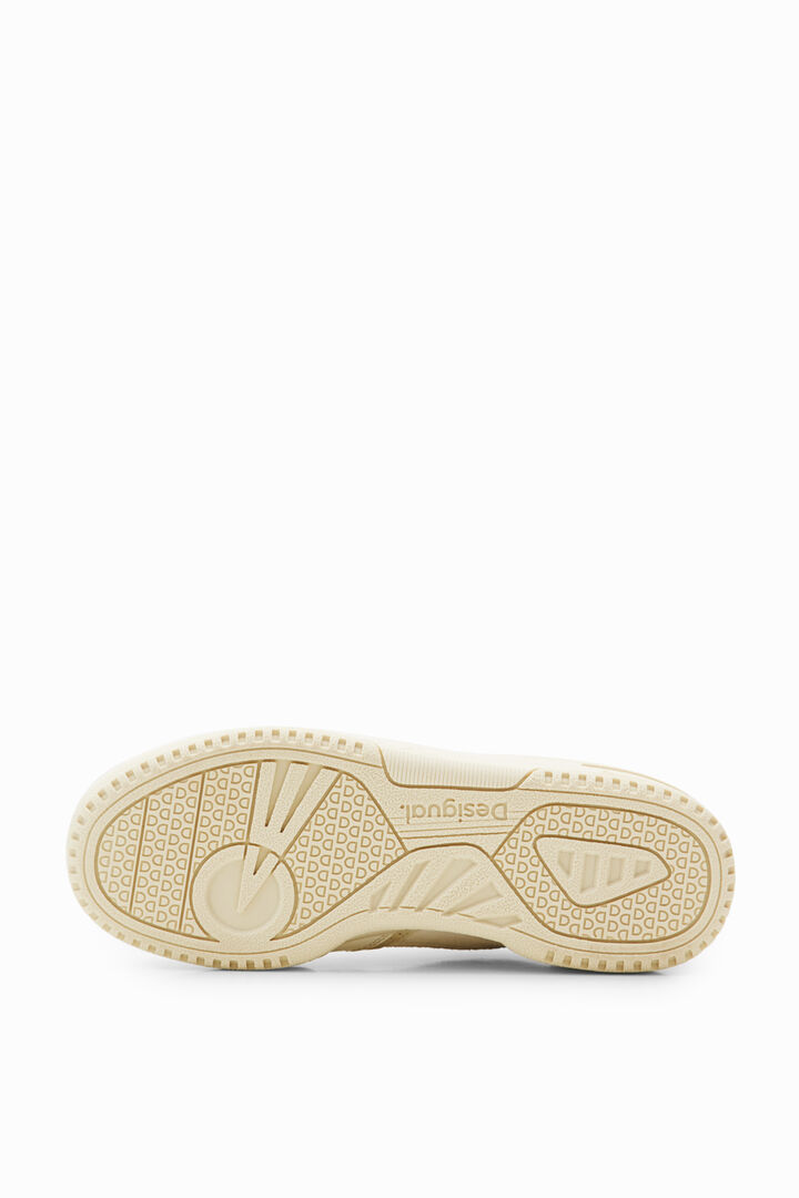 Baskets rétro patchwork croûte de cuir | Desigual