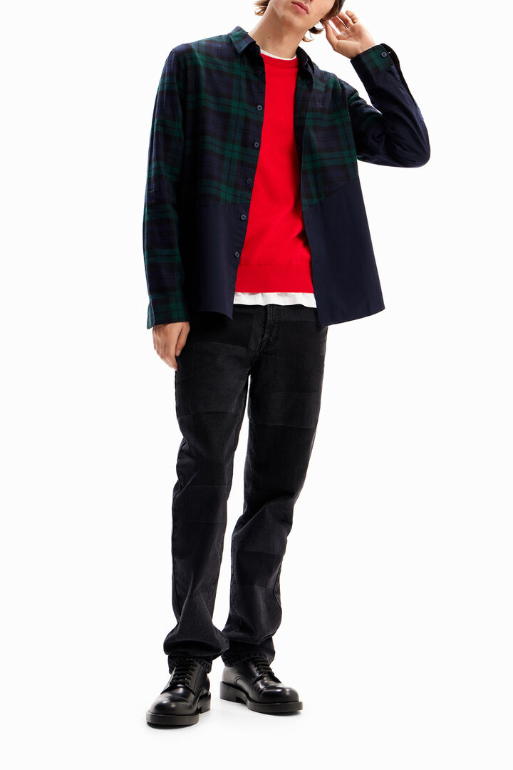 Patchwork check shirt | Desigual