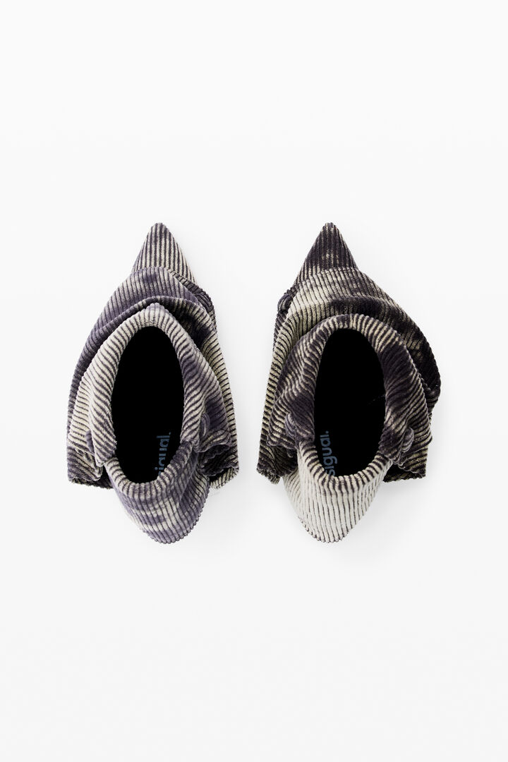 Corduroy tie-dye ankle boot | Desigual