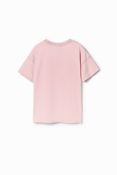 Camiseta flor lentejuelas | Desigual