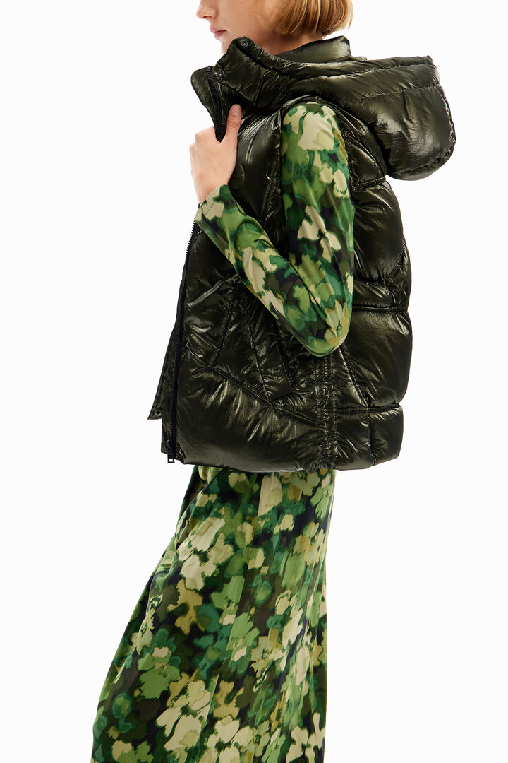Chaleco acolchado tornasolado | Desigual
