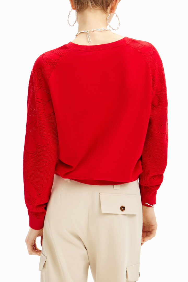 Textured floral pullover | Desigual