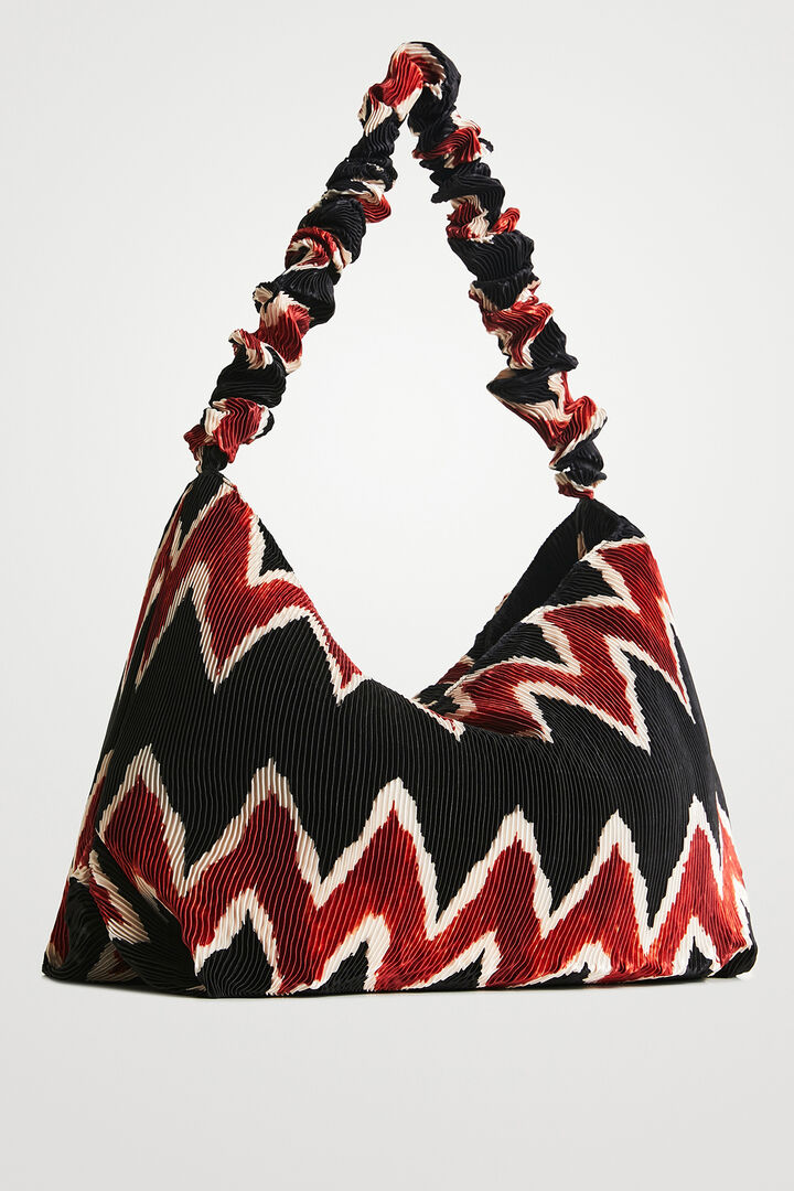 Geometric pleated bag | Desigual