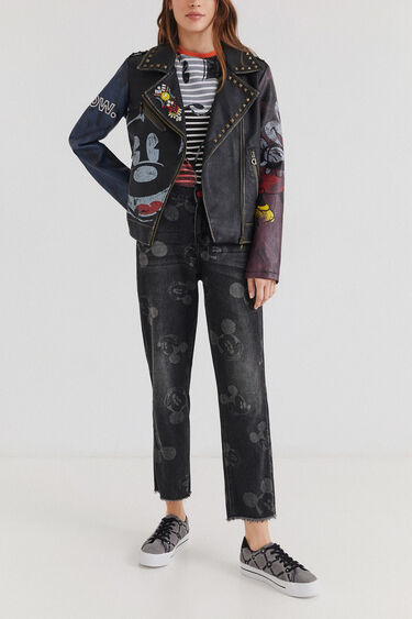 Slim biker jacket Mouse |