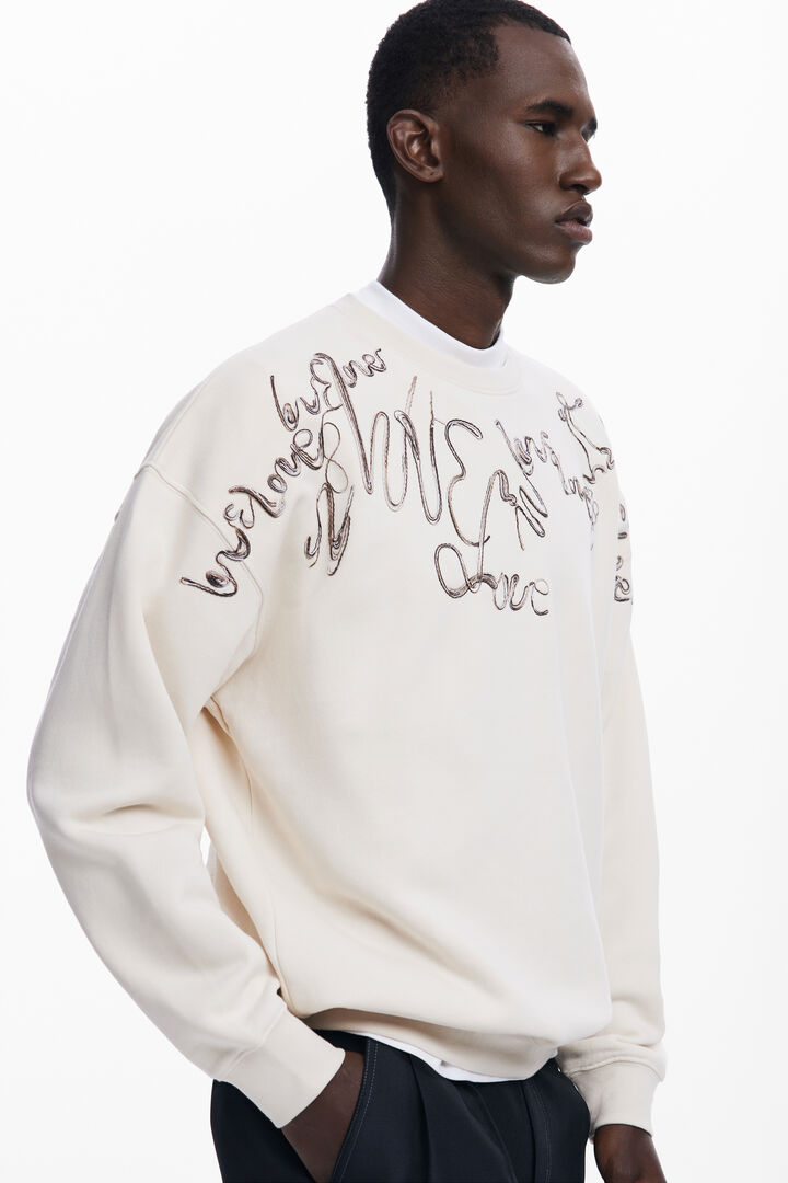 Embroidered sweatshirt | Desigual
