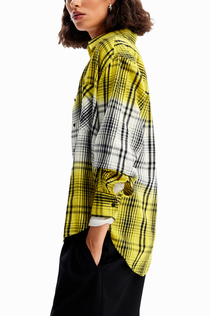 Dégradé plaid shirt | Desigual