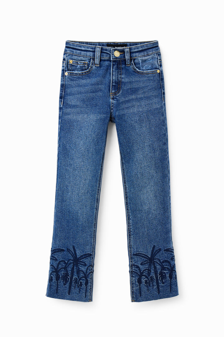 Texans flare long brodats | Desigual